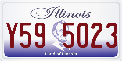 IL license plate Y595023