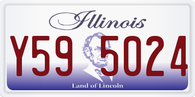 IL license plate Y595024