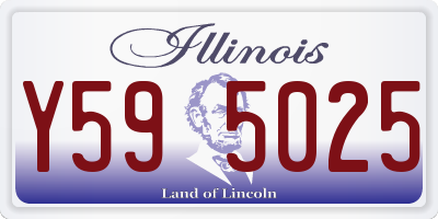 IL license plate Y595025