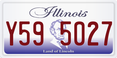 IL license plate Y595027