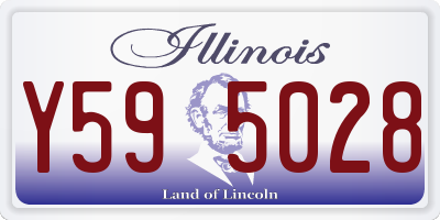IL license plate Y595028