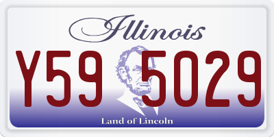 IL license plate Y595029