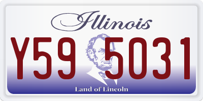 IL license plate Y595031