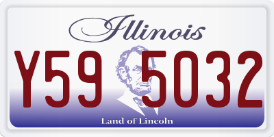 IL license plate Y595032