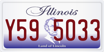 IL license plate Y595033