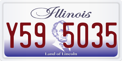 IL license plate Y595035