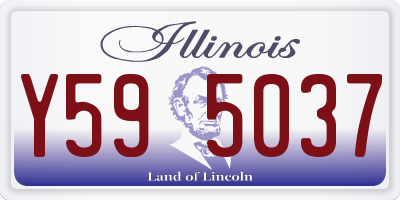 IL license plate Y595037