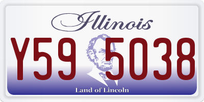IL license plate Y595038