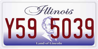 IL license plate Y595039