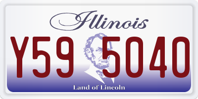 IL license plate Y595040