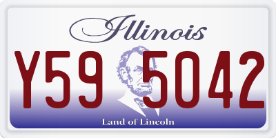 IL license plate Y595042