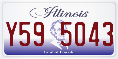 IL license plate Y595043