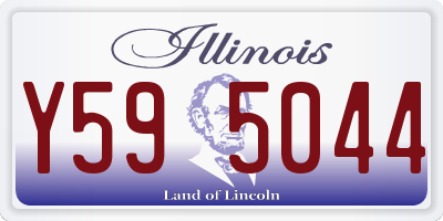 IL license plate Y595044