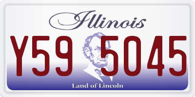 IL license plate Y595045