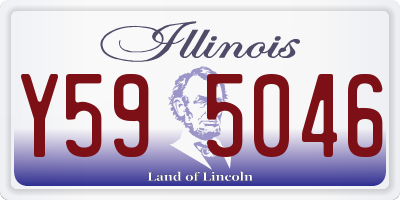 IL license plate Y595046