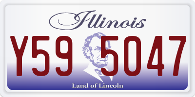 IL license plate Y595047