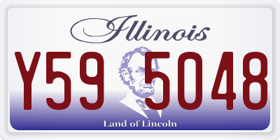 IL license plate Y595048