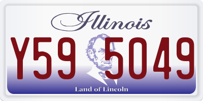 IL license plate Y595049