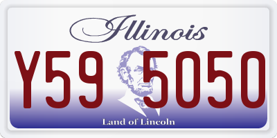 IL license plate Y595050