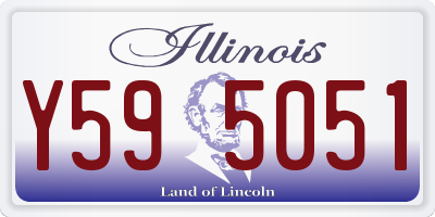 IL license plate Y595051