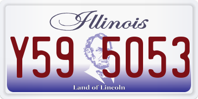 IL license plate Y595053