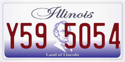 IL license plate Y595054