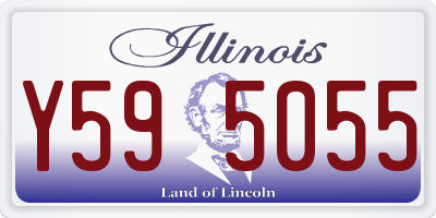 IL license plate Y595055