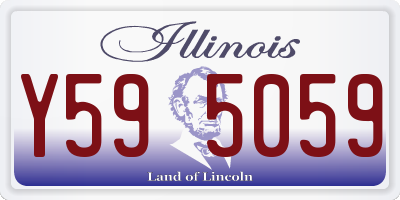 IL license plate Y595059
