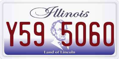 IL license plate Y595060