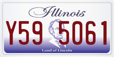 IL license plate Y595061