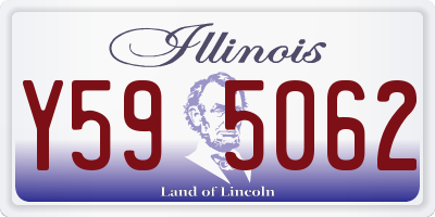 IL license plate Y595062