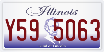 IL license plate Y595063
