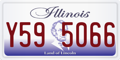 IL license plate Y595066