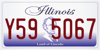 IL license plate Y595067