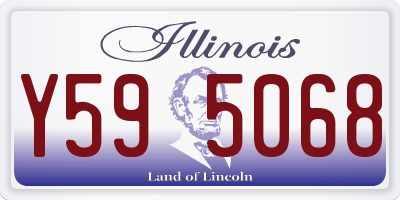 IL license plate Y595068