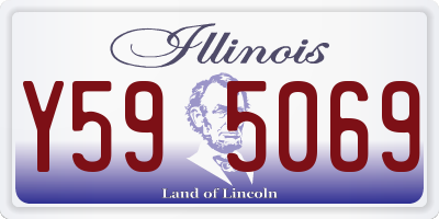 IL license plate Y595069