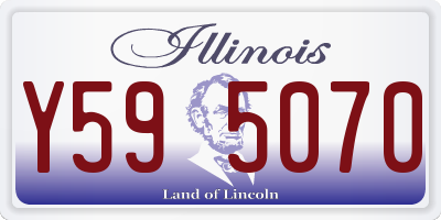 IL license plate Y595070