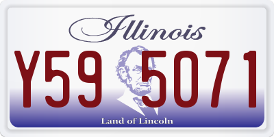 IL license plate Y595071