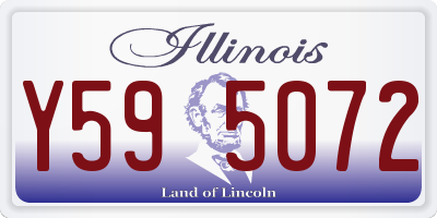 IL license plate Y595072