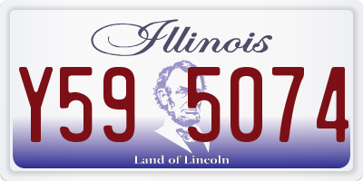IL license plate Y595074
