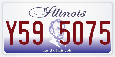 IL license plate Y595075