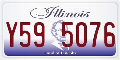 IL license plate Y595076