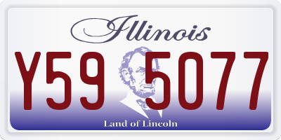 IL license plate Y595077