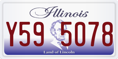IL license plate Y595078