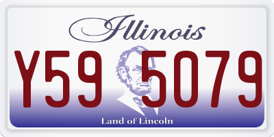 IL license plate Y595079