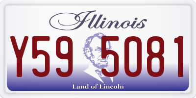 IL license plate Y595081