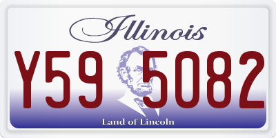 IL license plate Y595082