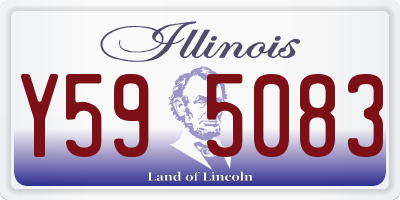 IL license plate Y595083