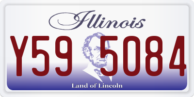 IL license plate Y595084