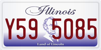IL license plate Y595085